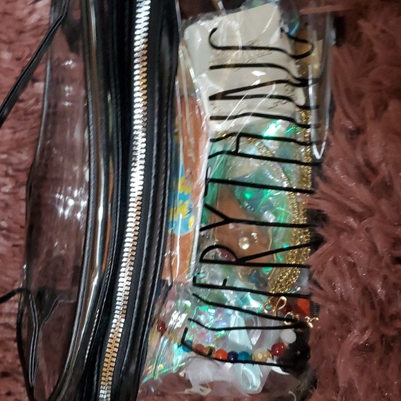 Rae Dunn 2 Cosmetic Bags Filled with Goodies NWT - Picture 2 of 7